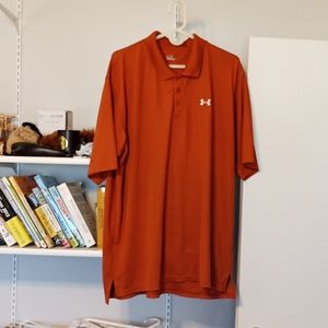 Orange polo under armour